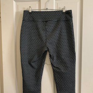 Ashley Blue Geometric Pattern High-Rise Leggings